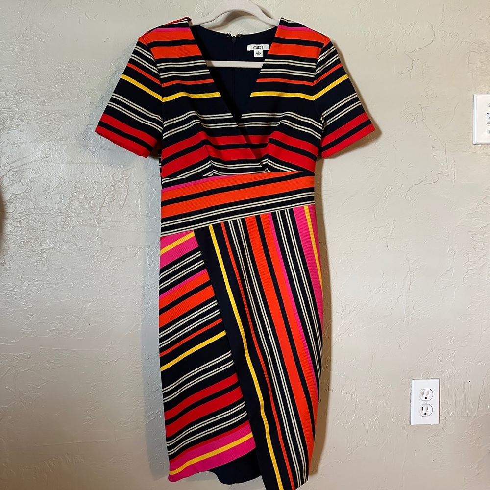 Striped multi-color dress